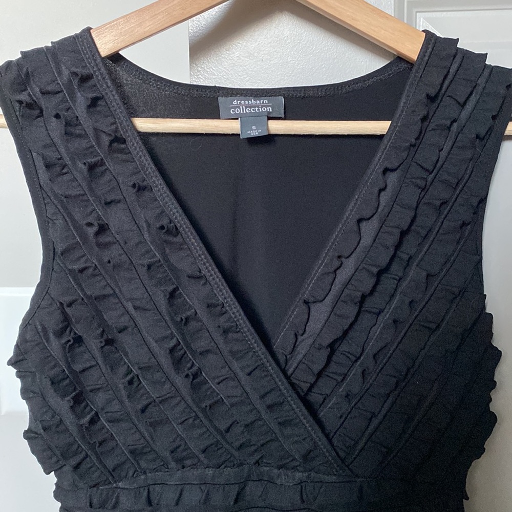 Dressbarn Collection- Black Ruffled Blouse - Picture 3 of 3